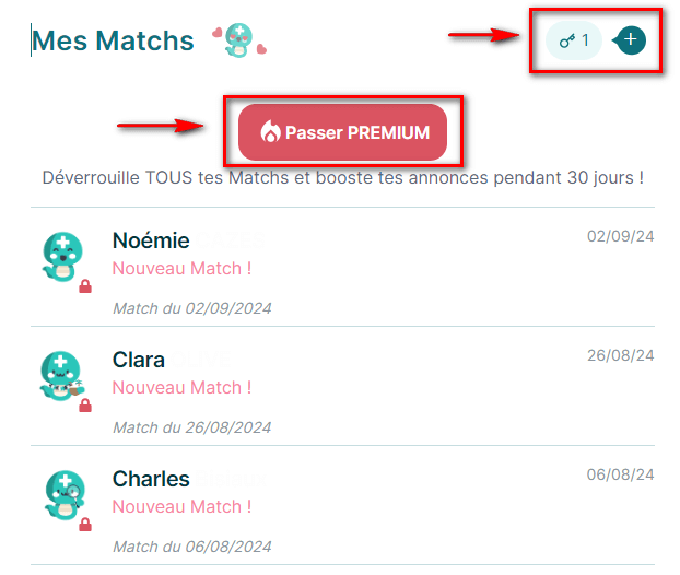 Déverrouiller un match