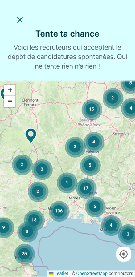 Tente ta chance - Map