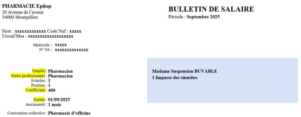 Comprendre son bulletin de salaire 1 - Epitop Pharmacie